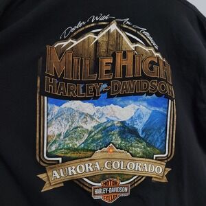 Harley Davidson Motorcycles T-Shirt Mile High Aurora Colorado Mens‎ 2XL